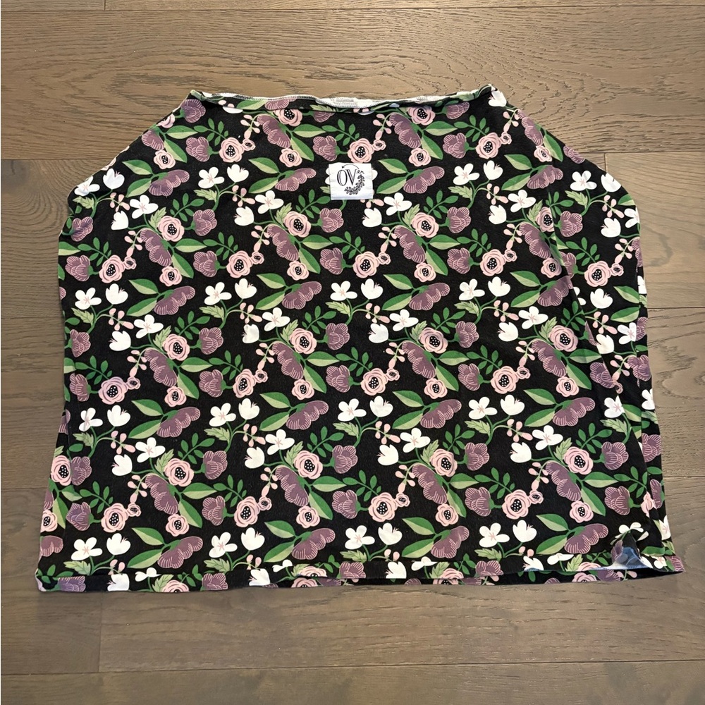 Over brand cotton stretchy infant car seat cover brand new